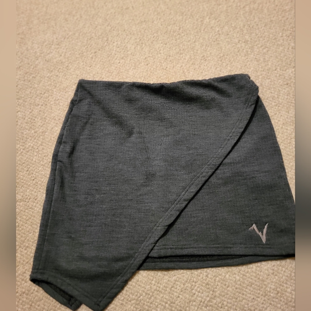 Voormi Wool Gray Wrap Skirt